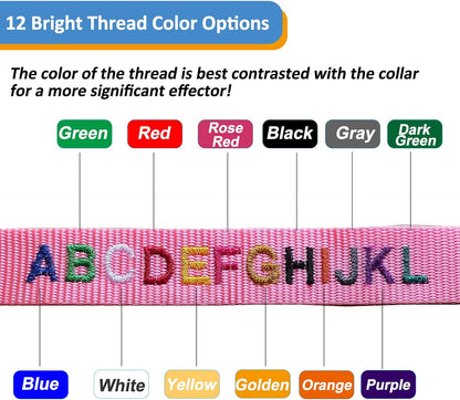 Personalized Cat Collars, Embroidered with Pet Name and Phone Number, Adjustable Nylon Breakaway Safety Release Buckle ID Collar,Custom Text with Bell for Cat or Kitten,Orange