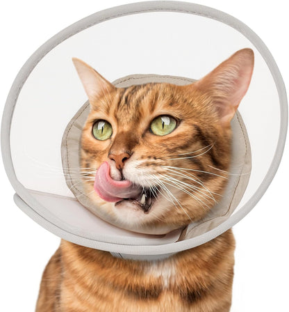 Cat Cone Collar Soft: Comfortable Waterproof Mesh Recovery Cone After Surgery to Stop Licking and Scratch, Alternative to Plastic Elizabeth Head/Neck Cone