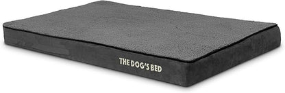 The Dog’s Bed Orthopedic Memory Foam Dog Bed, XL Grey Plush, Pain Relief for Arthritis, Hip & Elbow Dysplasia, Post Surgery, Lameness, Supportive, Calming, Waterproof Washable Cover