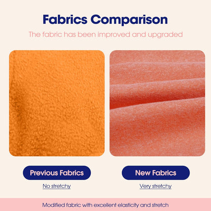 FUAMEY Dog Fleece Vest for Large Dogs,Warm Stretchy Dog Sweatshirts Pullover with Leash Hole Dogs Sweater Soft Pet Turtleneck Cozy Pet Vest Lightweight Sleeveless Orange L