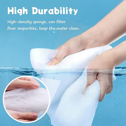 SHIGATSU Aquarium Filter Floss Rolls, Aquarium Filter Sponge for Fish Tank Filter - Aquarium Filter Media for Freshwater or Marine Aquariums（39.4”x5.1”）