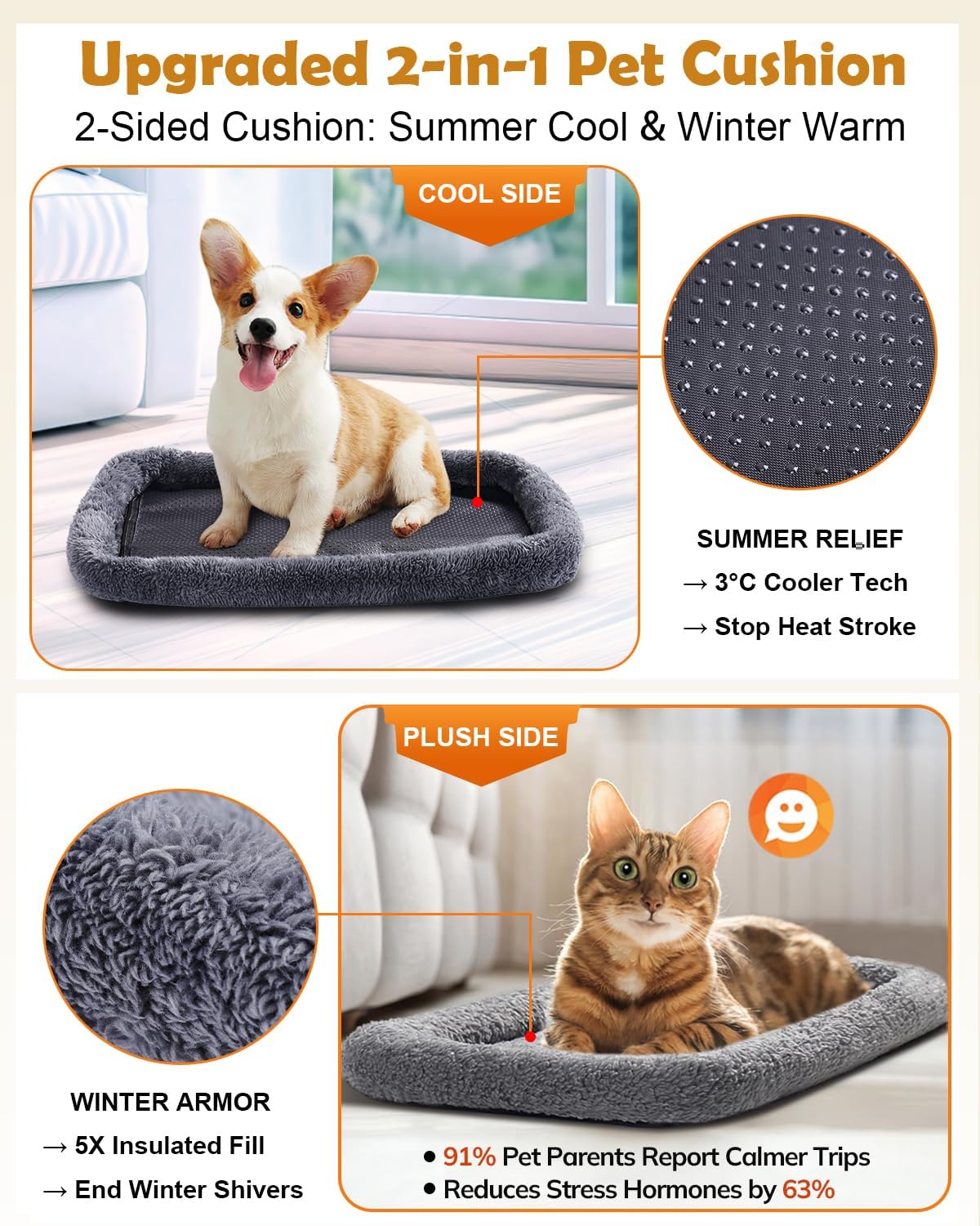 Morpilot Cat Carrier - Soft Sided Cat Carrier Large for Big Medium Cats and Puppy up to 18lbs, Pet Carrier with Safety Zippers, Foldable Bowl, Airline Approved Large Dog Carrier - Light Blue