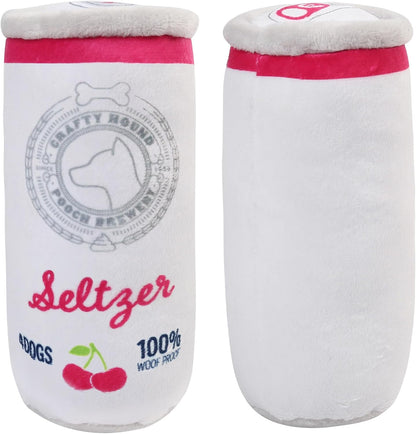 Prime Pets Plush Dog Toy, Dog Squeaky Toys, Beer Pet Toy for Small Medium Large Dogs, Stuffed Puppy Chew Toys