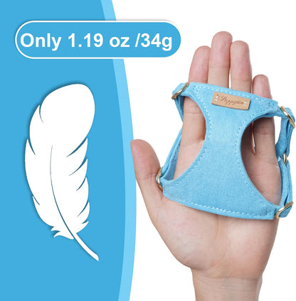 Puppytie Ultra-Light No-Pull XXS Dog Harness – Escape-Proof Adjustable Vest for Small Breeds (2.2-6lbs)