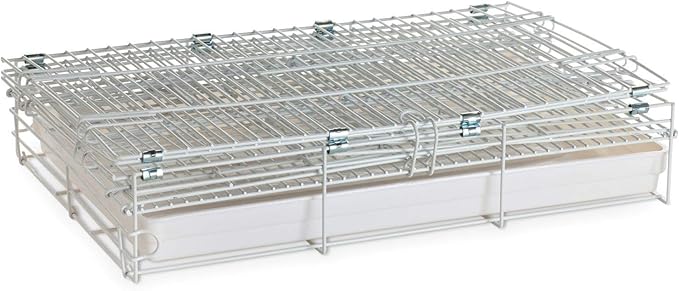 Easy Portable Foldable Travel Vet Bird Parrot Cage Carrier Handle with Stainless Feeder Bowls and Natural Wooden Stand Perch Prevent Beaks Out