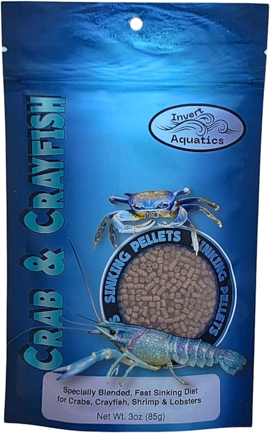 Crab & Crayfish Sinking Blended Diet - Aquatic Crab & Shrimp Food (3 oz (85g))