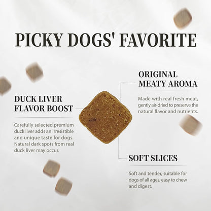 Herz Air-Dried Dog Food Venison & Duck Liver Recipe 2.2 lb, All-Natural, High-Protein, Grain-Free, Limited Ingredients, Complete & Balanced, Premium Canine Cuisine