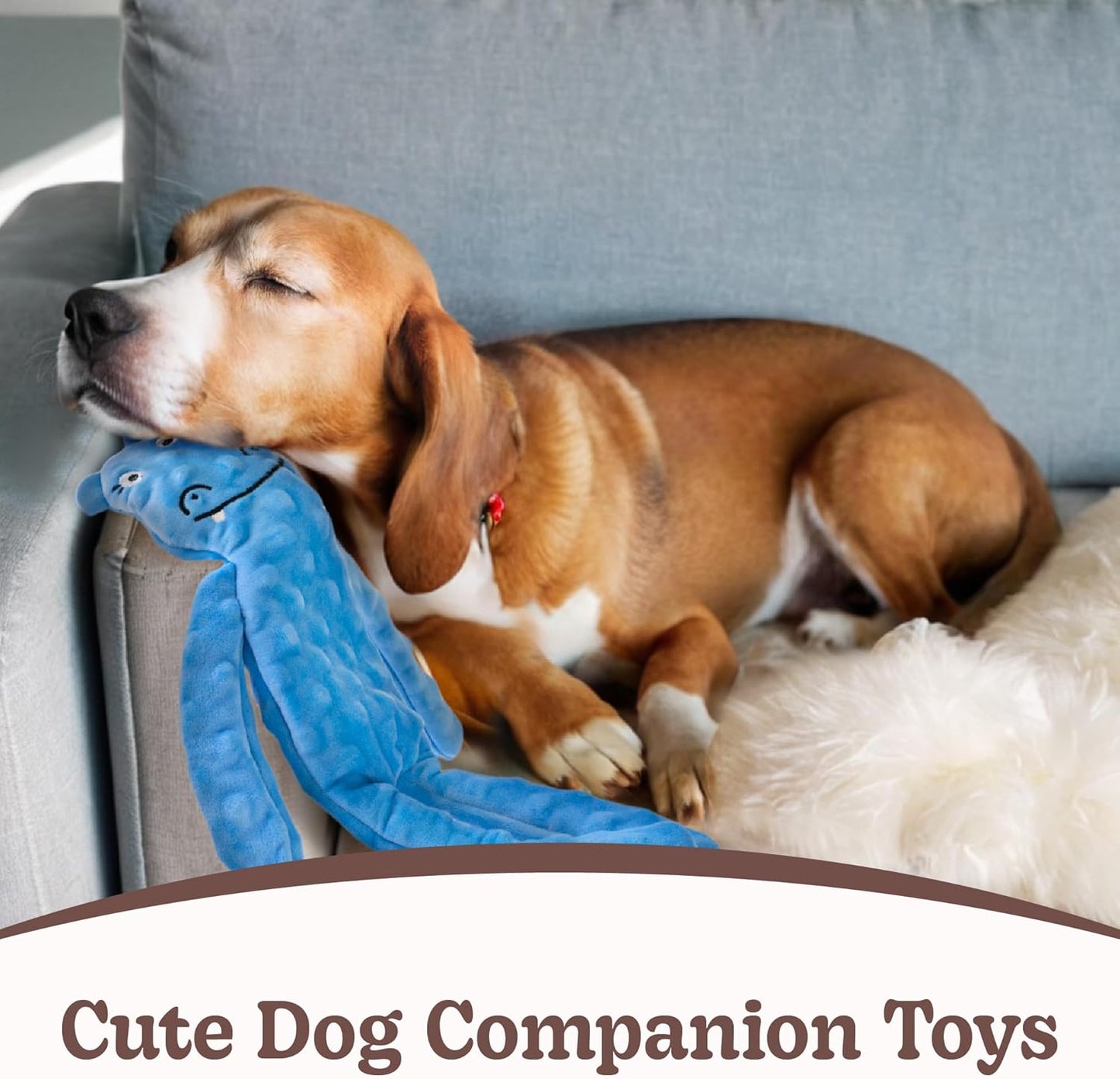 SHARLOVY No Stuffing Dog Toys 5 Pack, Crinkle Interactive Dogs Toy for Boredom, Puppy Toys for Teething to Keep Them Busy, Cute Squeaky Dogs Toy for Small, Medium, and Large Breed