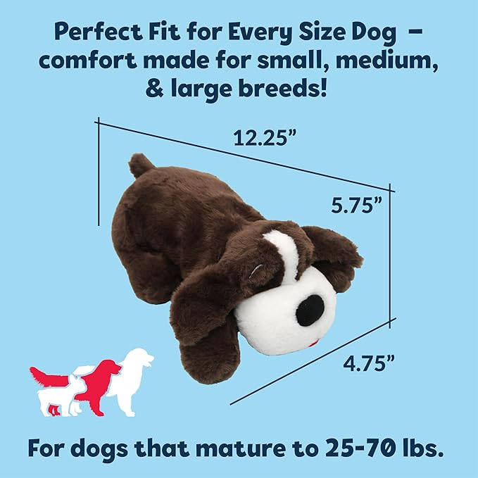 Original Snuggle Puppy Toys - Heartbeat Puppy for Dogs - Pet Anxiety Relief and Calming Aid - Comfort Dog Toys for Behavioral Training