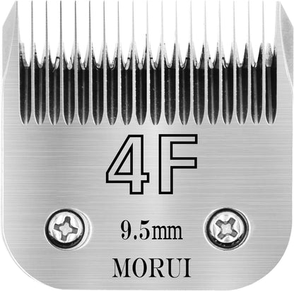 4F Cut Length 3/8"(9.5mm) Detachable Pet Dog Clipper Blades UltraEdge Series Clipper Blades for Dog Grooming Compatible with Most Andis,Oster A5 Wahl KM Series Clippers