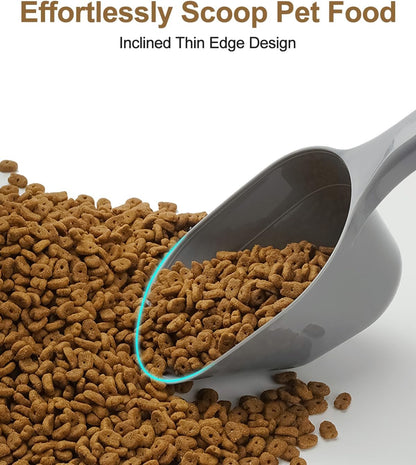 ANVS 3 Pack Dog Food Scoop Set, 1 Cup Dog Food Scoop Multi Purpose Plastic Pet Food Scoop Measure Cups for Dog,Puppy and Cat