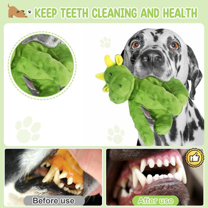 Squeaky Dog Toys Plush Dog Toy with Crinkle Paper Stuffed Durable Dog Chew Toys for Small Middle and Large Dogs