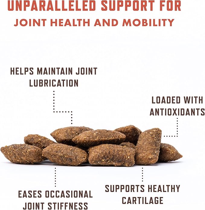 Rocco & Roxie Senior Cat Hip & Joint Supplements - Chicken Flavored Glucosamine Joint Supplement for Cats, Cat Arthritis Pain Relief, with Green Lipped Mussel, Made in USA, Over 300 Crunchy Chews