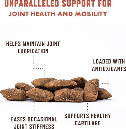 Rocco & Roxie Senior Cat Hip & Joint Supplements - Chicken Flavored Glucosamine Joint Supplement for Cats, Cat Arthritis Pain Relief, with Green Lipped Mussel, Made in USA, Over 300 Crunchy Chews