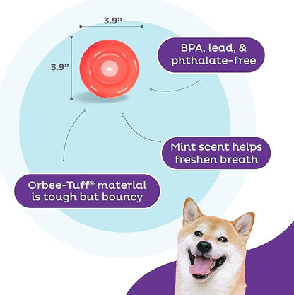 Outward Hound Lil' Snoop Interactive Treat Dispensing Dog Toy, Puzzle Ball Slow Feeder for Small to Medium Dogs, Mint-Scented for Mental Stimulation & Boredom Relief, BPA-Free, 3.9-Inch, Red