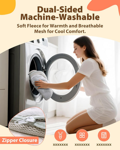 L&W BROS. Cat Desk Bed – Adjustable Desk Cat Hammock with 360° Rotating Arm, Dual-Sided Washable Cover, 35LB Capacity, 17"x14", Metal Frame