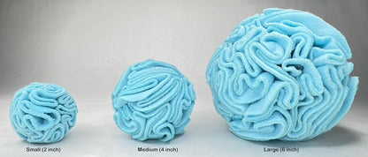 Glory To Dog Puppy and Small Breed Snuffle Interactive Foraging Dog Puzzle Ball Toy Blue Small