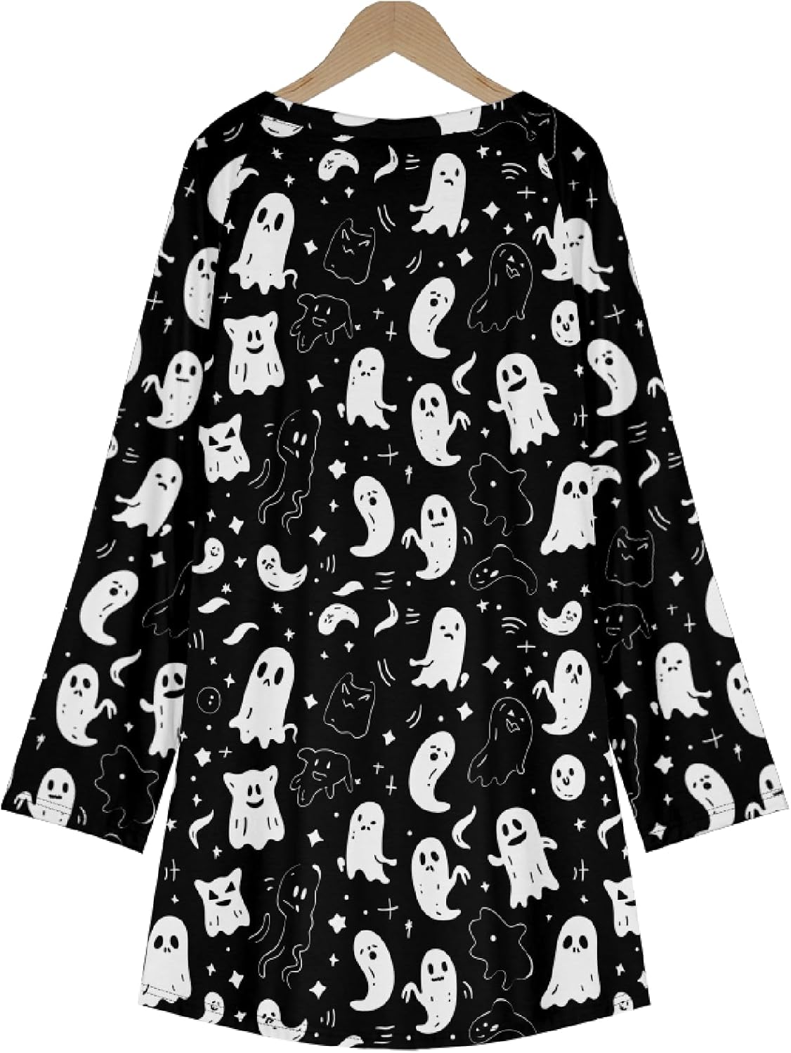 MARSVOVO Women Novelty Graphic Plus Size Sweater Crewneck Long Sleeve Cute Printed Loose Fit Casual Fall Sweaters Top