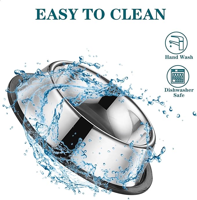 3Packs Cat-Bowls Cat Food Bowl - 4.5 Inch Non-Slip Stainless Steel Small Cats Wet Food Bowls 7 Oz Pet Feeding Bowl Whisker Fatigue Relief Cats Water Container for Kitten Puppy Small Dog