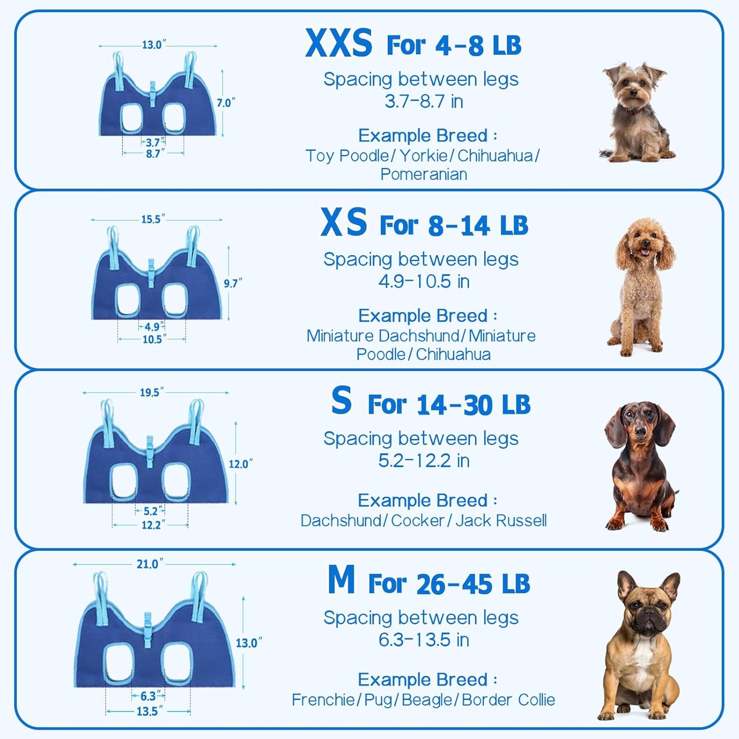 Supet Dog Grooming Hammock, Dog Hanging Harness for Nail Trimming Doorframe, Pet Holder Restraint for Clipping Nails, Pet Hoist Sling for Cutting Nails, Ear & Eye Cleaning, Medicine at Home (S)