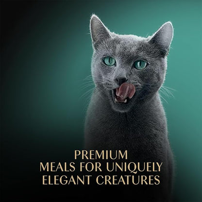 Sheba Perfect Portions Wet Cat Food Cuts in Gravy Variety Pack, Roasted Chicken Entree, with Sustainable Salmon, and Tender Turkey Entree, 2.6 oz. Twin-Pack Trays (24 Count, 48 Servings)