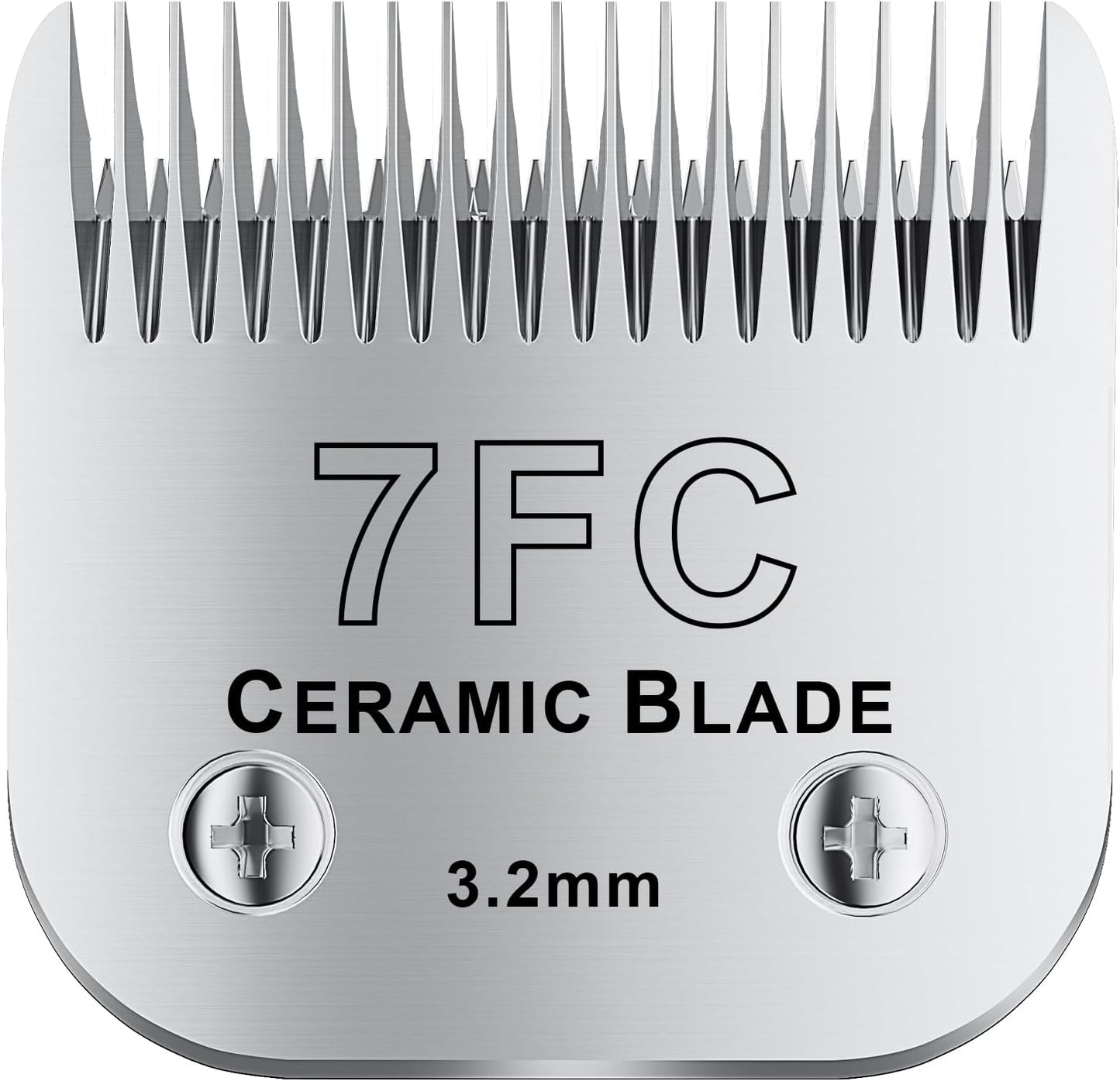 7FC# Detachable Pet Dog Grooming Clipper Ceramic Blade,Compatible with Andis Size 7FC Cut Length 1/8"(3.2mm),Compatible with andis/wahl/Oster Dog Clippers 1PCS