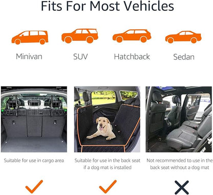 Amazon Basics Adjustable Dog Car Barrier for Vehicles, 59.72 x 5.20 x 16.46 in, Black