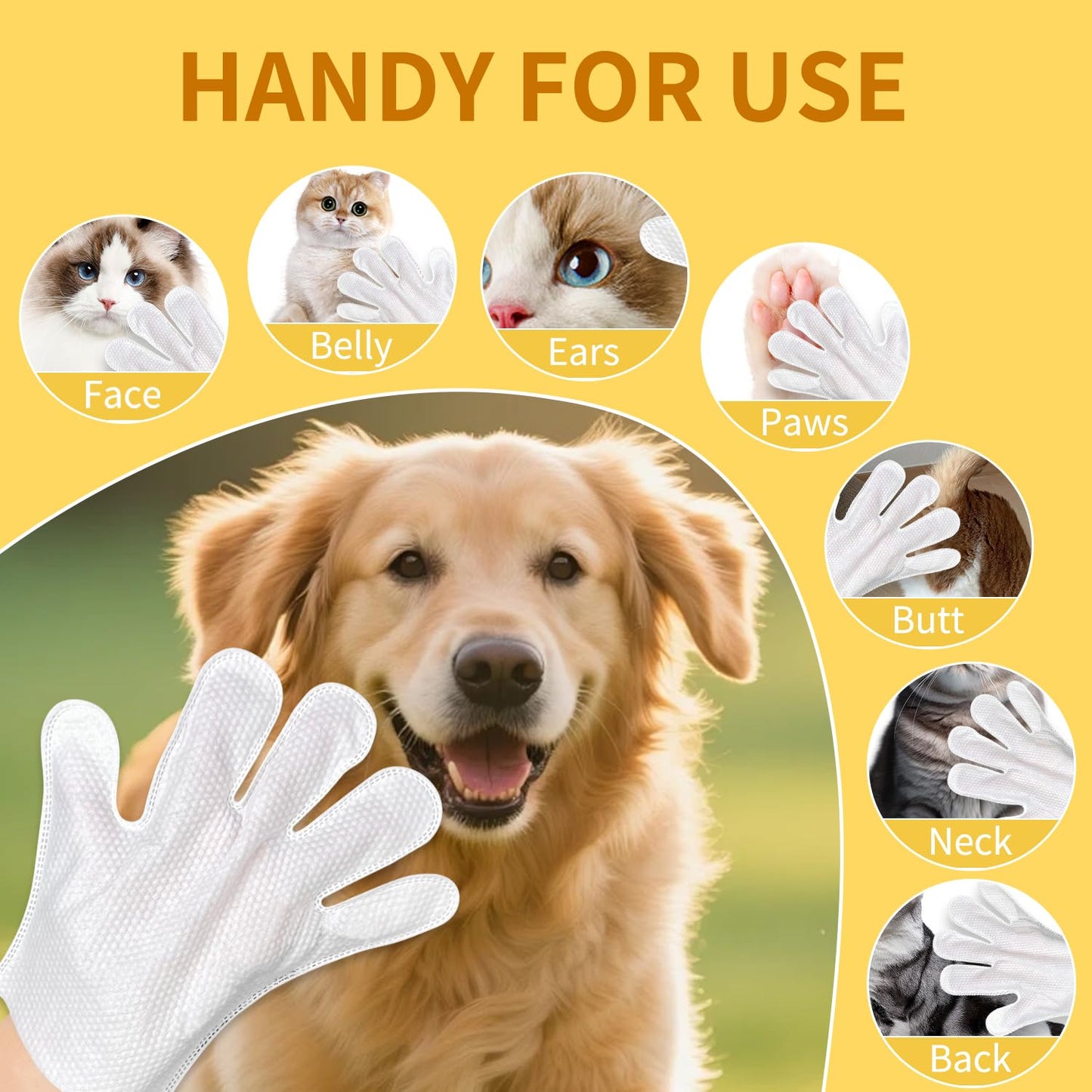 MIOSSZI 610 Pcs Pet Cleaning Deodorizing Wipes Kit for Dogs & Cats Daily Cleaning Paws, Face Tear Stain & Full Body & Sensitive Skin, Gentle & Unscented, Hypoallergenic Ingredients Pet Grooming Wipes