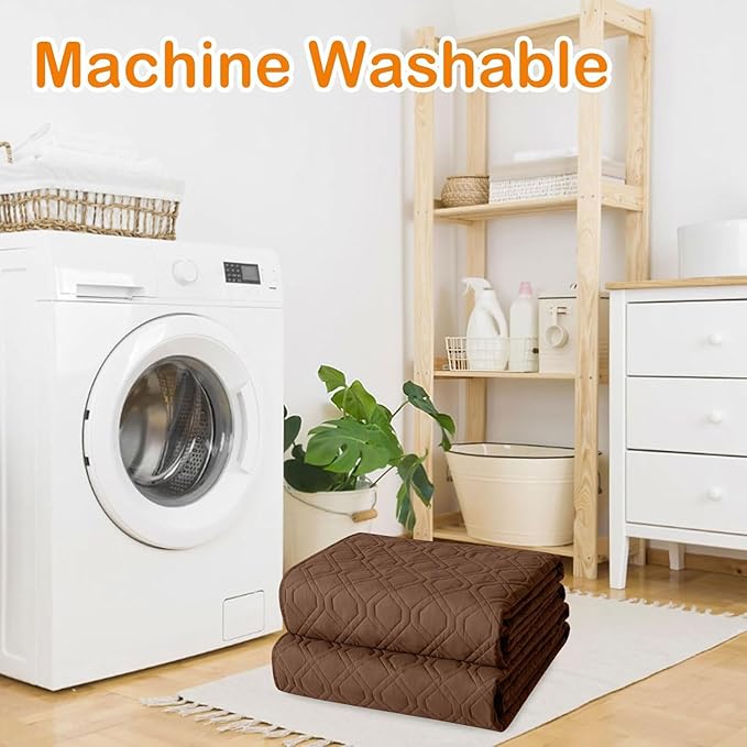 hyha Waterproof Dog Bed Blanket, Soft Pet Blankets, Waterproof Couch Cover for Dogs, Reversible Sofa Covers Washable for Furniture (30x70 Inch, Brown/Beige)