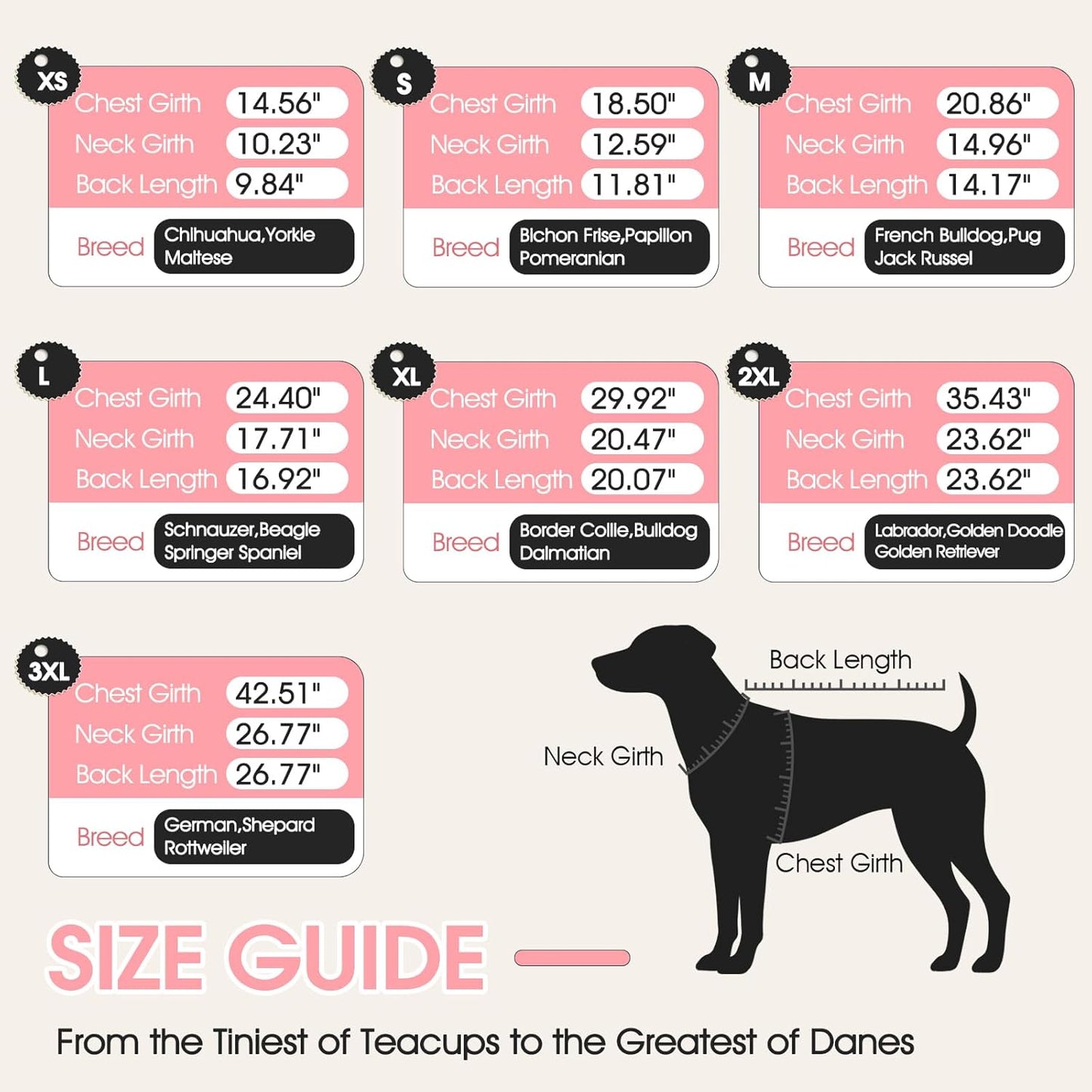 Dog Coat with Harness Built in -Pink,Medium- Fleece Lined Dog Snow Jacket Snowsuit，Adjustable Reflective Winter Warm Cold Weather Coat