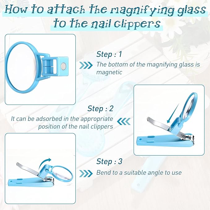 Mudder 3 Pcs Hedgehog Small Animal Grooming Kit Including 2 Bathing Brush and a Nail Toenail Clipper with Magnifier for Pet Hamster Hedgehog Guinea Pig Rabbit Cat Kitten