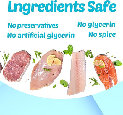 Turtle Food - 4 in 1 Natural Freeze-Dried Chicken, Duck, Salmon, Cod – Real Meat Snacks for Aquatic & Box Types, Cats & Dogs – Human-Grade Quality