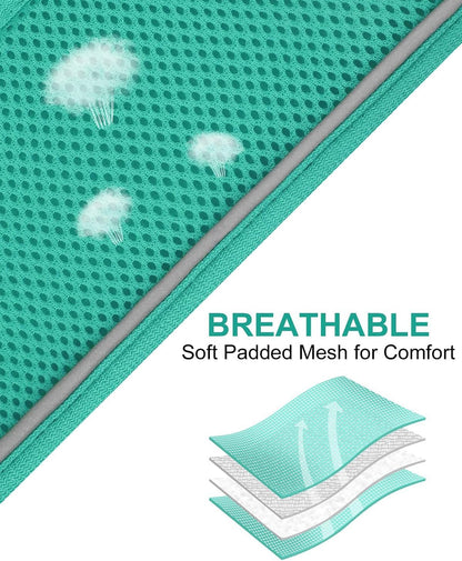 Joytale Small Dog Harness, Breathable Mesh Step-in Vest, Reflective Soft Padded Harnesses for Small and Medium Dogs, Teal, L