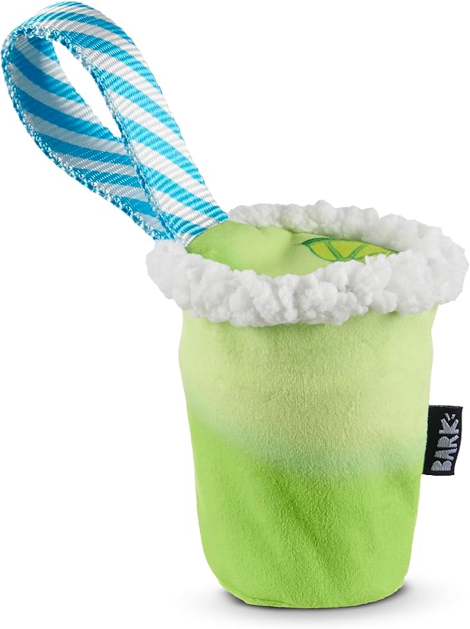 Barkbox Get Ripped Margrrrita Super Chewer Tough Dog Chew Toy for Aggressive Chewers, Plush Cover with Rubber Core - 2 Toys in 1 – Two Layer Treat Dispensing Dog Toy for Large Dogs