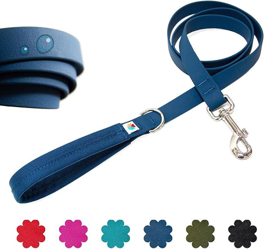 Wildebeest Funston Waterproof Dog Leash - Heavy Duty 4ft Long Leash for Small, Medium and Large Dogs - 1000D Nylon, Scratch & Stink-Resistant & Pill-Free - Nylon Wrap Handle (3/4" Wide, 4 ft Length)