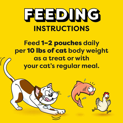 Temptations Creamy Puree Variety Pack of Squeezable Cat Treats, 0.42 oz. Tubes, 16 Count