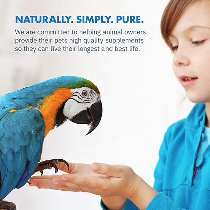 HealthyGut™ Avian Probiotics Dietary Supplement for Parrots, All-Natural Digestive System Formula (120 Servings)