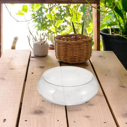 GANAZONO Clear Fish Bowl Vase Bubble Round Planter Terrarium Fish Bowl Aquatic Plant Pot Daffodil Pot Hydroponic Planter Tank Aquarium