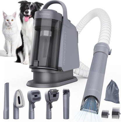 Dog Grooming Kit, FurEase Dog Grooming Vacuum with Dog Clippers for Grooming, 13000Pa Powerful Dog Vacuum for Shedding Grooming with 5 Pet Grooming Tools