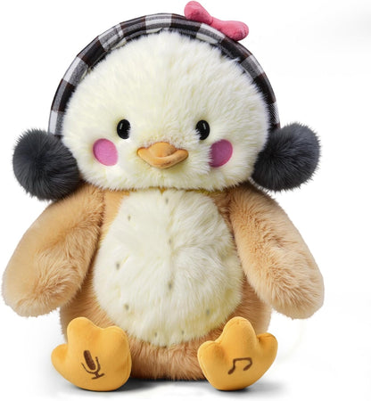 TUMAMA Dancing Talking Chicken Toy, Hug Me Kiss Me Electronic Pet Soft Plush Chick Toy, Singing, Recording, Repeating, Baby Toddler Interactive Toys for Boys Girls Gifts