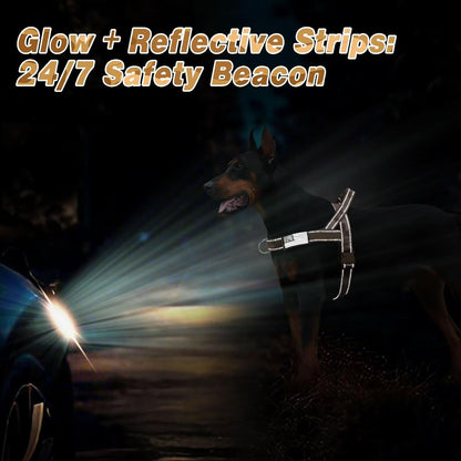 Forestpaw No Pull Dog Harness with Large Handle,Slip on Reflective Vest with Quick Release Buckle,Comfortable Flannel Lining for Medium Large Dogs Walking Training (Includes 3 Patches),Brown Camo M