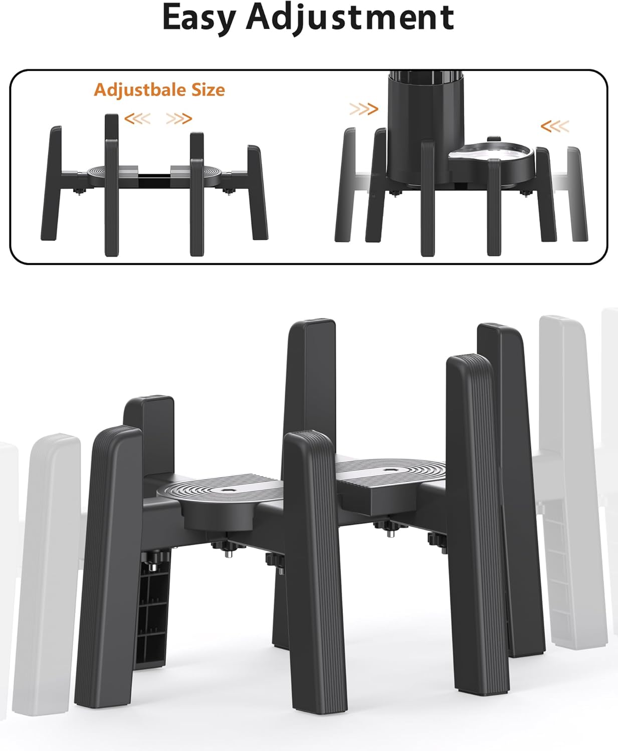 CZPET Dog Water Dispenser Stand, Holder for Pet Automatic Feeders, Width Adjustable Elevated Stand for Pet Feerders, Suitable for Medium Pets [Stand Only]