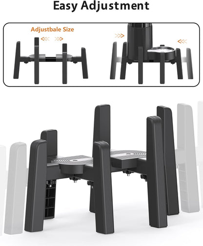 CZPET Dog Water Dispenser Stand, Holder for Pet Automatic Feeders, Width Adjustable Elevated Stand for Pet Feerders, Suitable for Medium Pets [Stand Only]