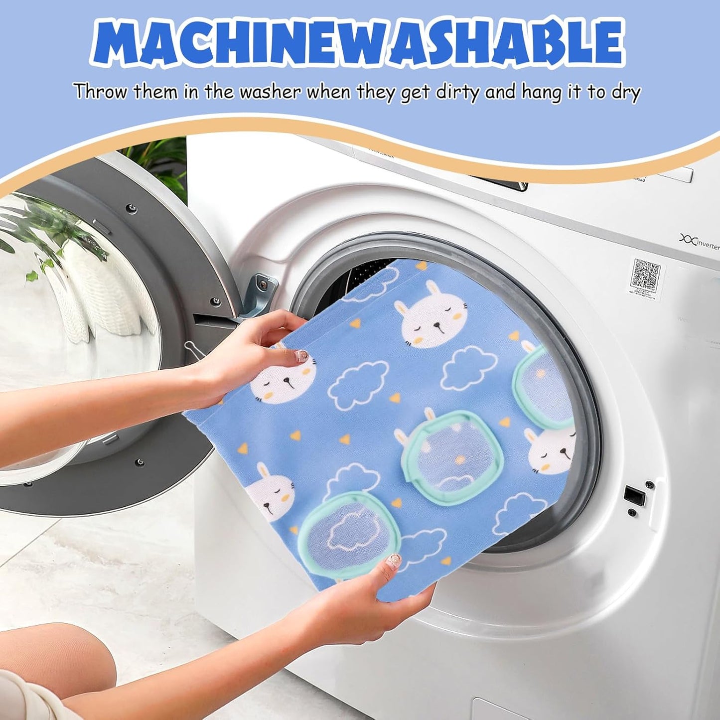 3pcs Hay Bag for Rabbits, 3 Holes Guinea Pig Hay Bag Hanging Hays Feeder Save Space Large Capacity Storage Dispenser for Bunny Chinchillas Hamsters Rats and Other Small Pets Small Animal