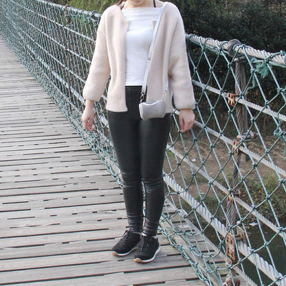 Wontee Dwarf Hamster Carrier Bag Portable Cylinder Warm Outdoor Bag with Adjustable Single Shoulder Strap (Grey)