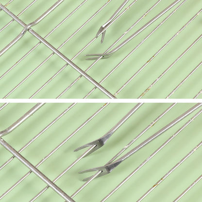 5Pcs Bird Cage Cleaner Set, Stainless Steel Poop Remover & Scraper Tool, Bird Cage Accessories for Small Animal Parakeet Hamster Rabbit Bird Cage Accessories