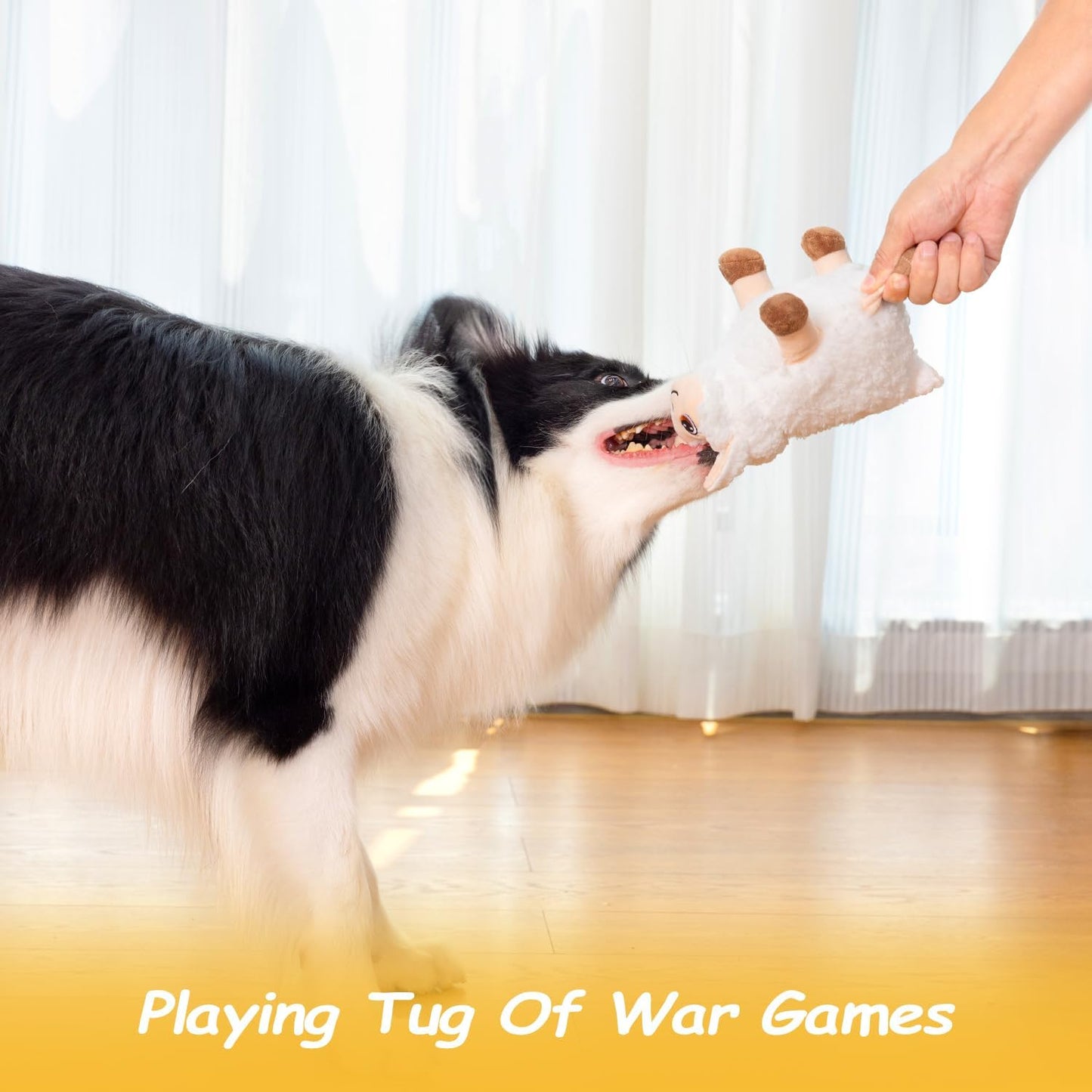 Large Dog Squeaky Toys, Stuffed Animal Dog Chew Toy, Durable Plush Toy for Puppy, Small, Middle, Large Dogs