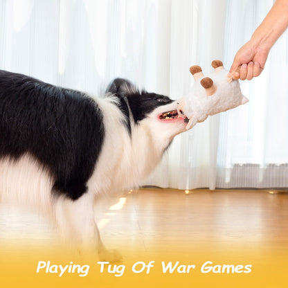 Large Dog Squeaky Toys, Stuffed Animal Dog Chew Toy, Durable Plush Toy for Puppy, Small, Middle, Large Dogs