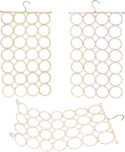 2 Packs Parrot Swing Hanging Toys, Bird Climbing Rope Net Ladders Small Medium Pet Activity Toy Suitable for Parakeet,Cockatiel,Cockatoo,Conure,Mini Macaw（Random Color ） (Style-1)