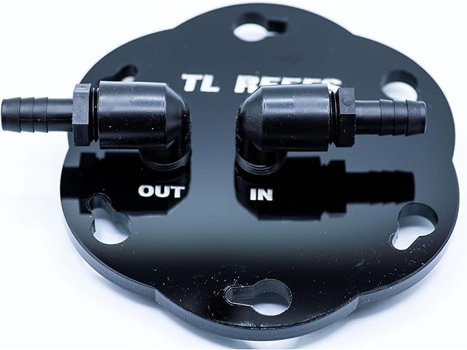 TL Reefs Fluidized Media Reactor 4", for GFO, Carbon, Biopellets, Etc (4x18 Without Pump Kit, Black)